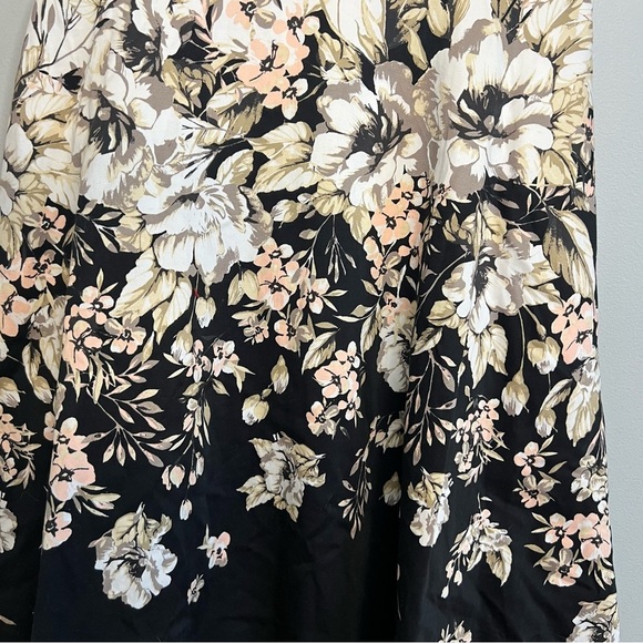 Isaacmizrahi Cap Sleeve fit & Flare Floral Midi Dress White Pocket Sz 6 Lined - Picture 4 of 12